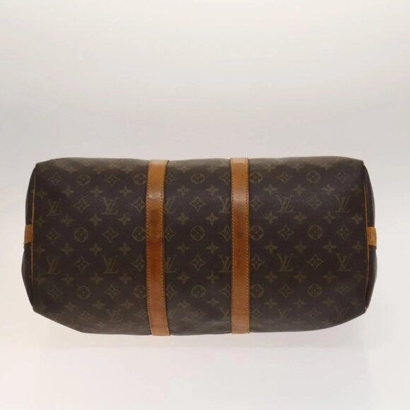 LOUIS VUITTON Monogram Keepall Bandouliere 45 Boston Bag M41418 LV Auth 137951 - Picture 7 of 16